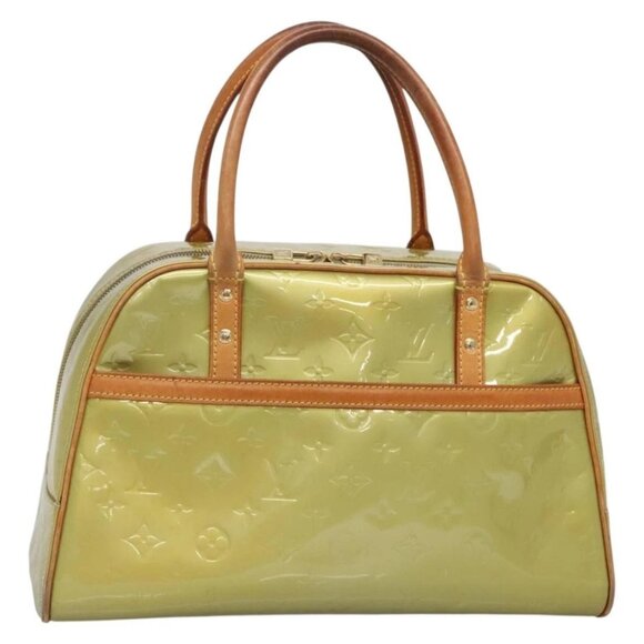 LOUIS VUITTON Monogram Vernis Tompkins Square Hand Bag Gris M91150 Auth ep9572 - Picture 1 of 16